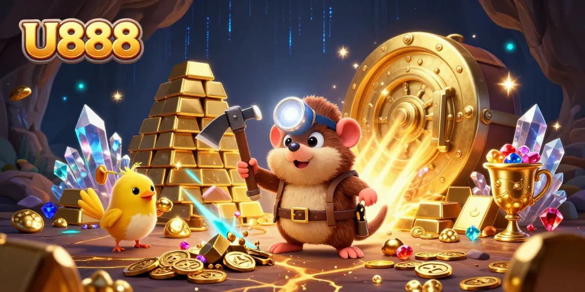 Experience thrilling gameplay with U888's vibrant treasure hunt featuring unique characters and dazzling gems.