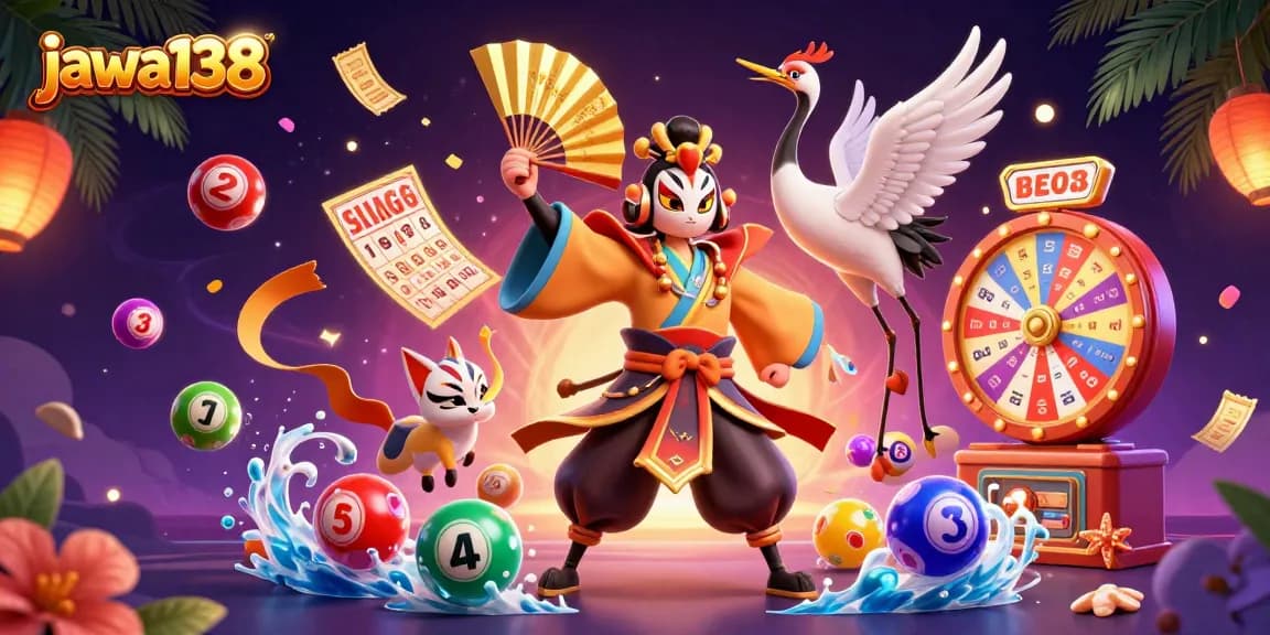 jawa138 offers a captivating lottery scene with vibrant elements that engage players.