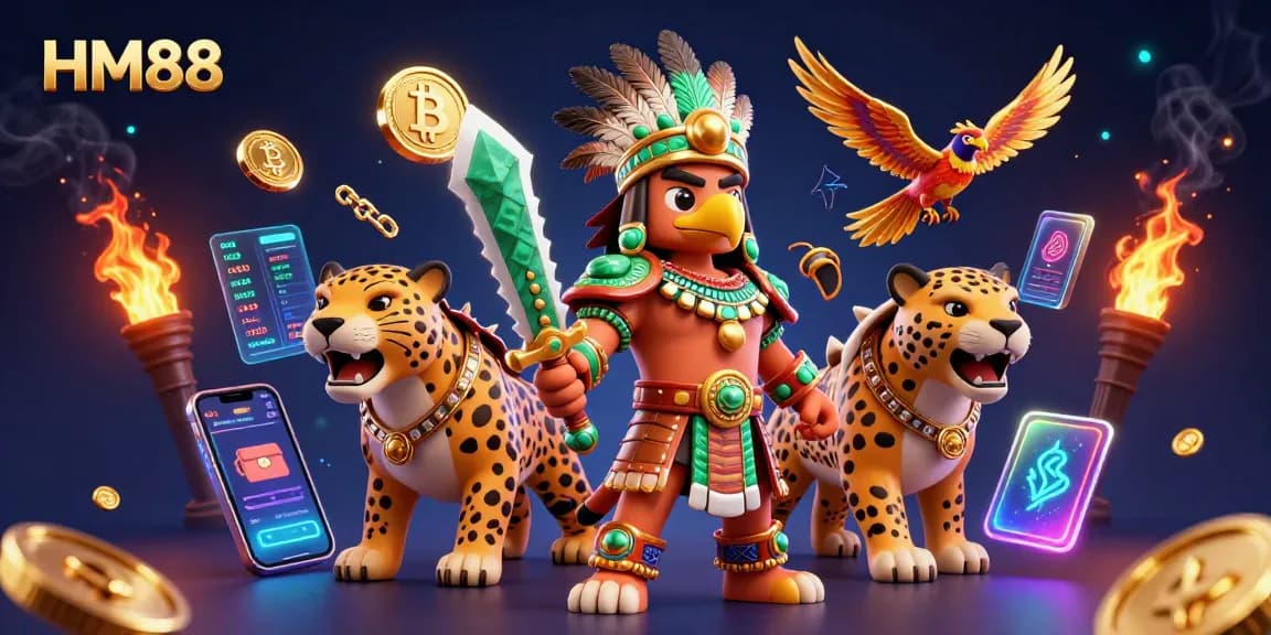 Engage in thrilling gameplay with HM88 as you explore a dynamic casino scene featuring vibrant 3D characters.