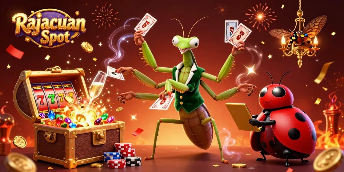 Rajacuan Slot menawarkan pengalaman bermain slot dengan jackpot besar dalam ilustrasi kasino yang menarik.