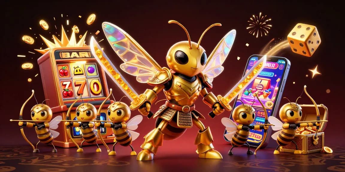 Join the thrill at QS88 as a golden hornet leads a winning team in a jackpot explosion.