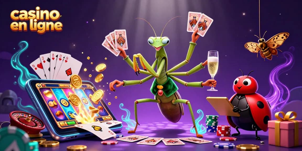 Jouez avec le casino en ligne aux jeux palpitants dans une scène dynamique.