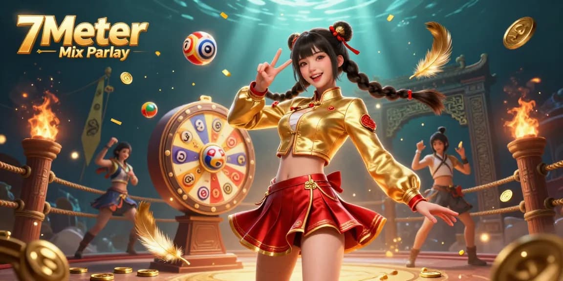 Experience the thrill of sports betting with the vibrant 7Meter Mix Parlay illustration showcasing excitement and strategy.