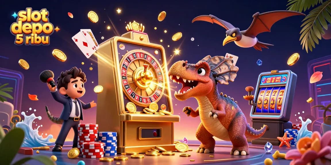 Experience thrilling gameplay with slot depo 5 ribu as a pachycephalosaurus heads for jackpot coins!