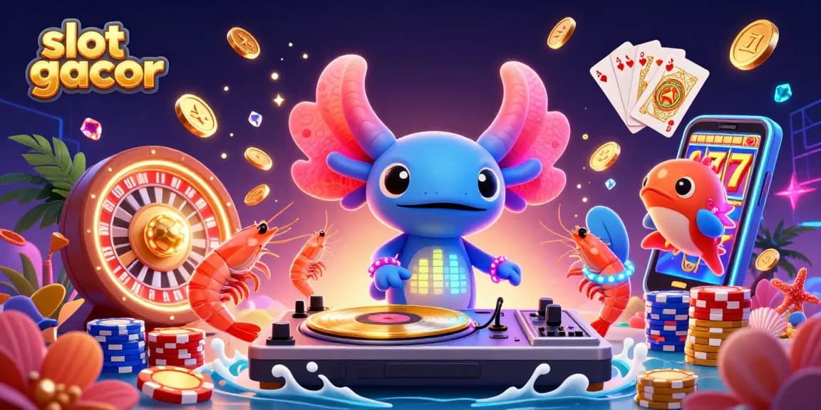 Experience exhilarating slot gacor moments with vibrant characters and sparkling game elements.