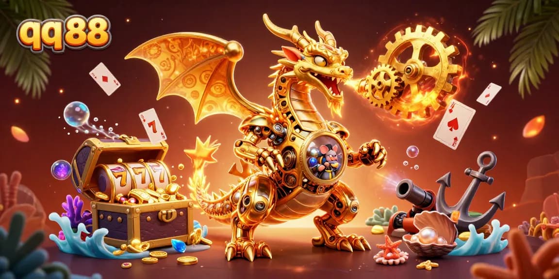 Engage in thrilling gameplay with qq 88, featuring golden dragon and dazzling slot machines.