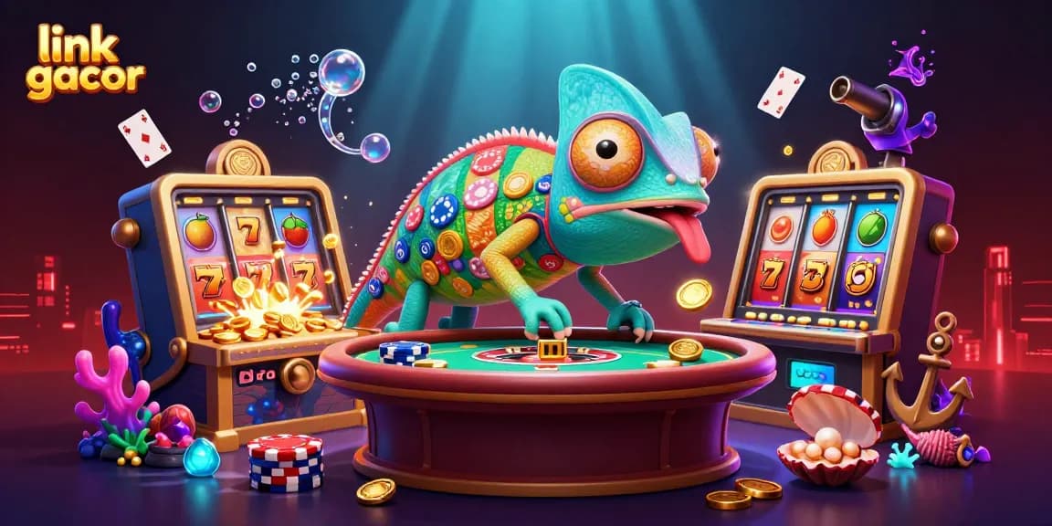 Experience thrilling wins with link gacor as the vibrant casino scene showcases exciting slot elements.