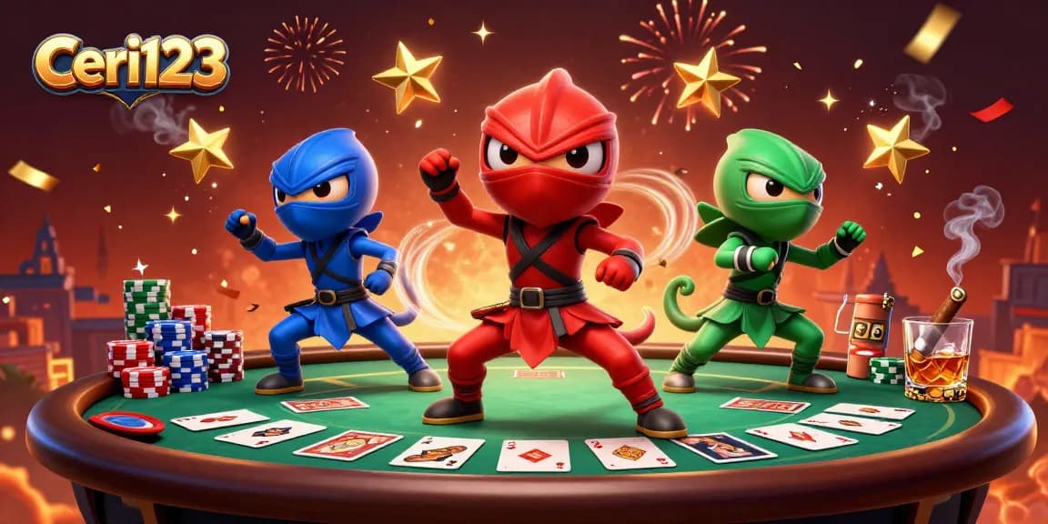 Ceri123 players enjoying an exciting game of chance with vibrant casino elements.