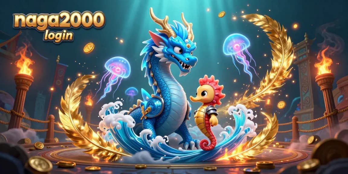 Masuki dunia NAGA2000 login dengan simbol slot beruntung dan makhluk laut yang misterius.