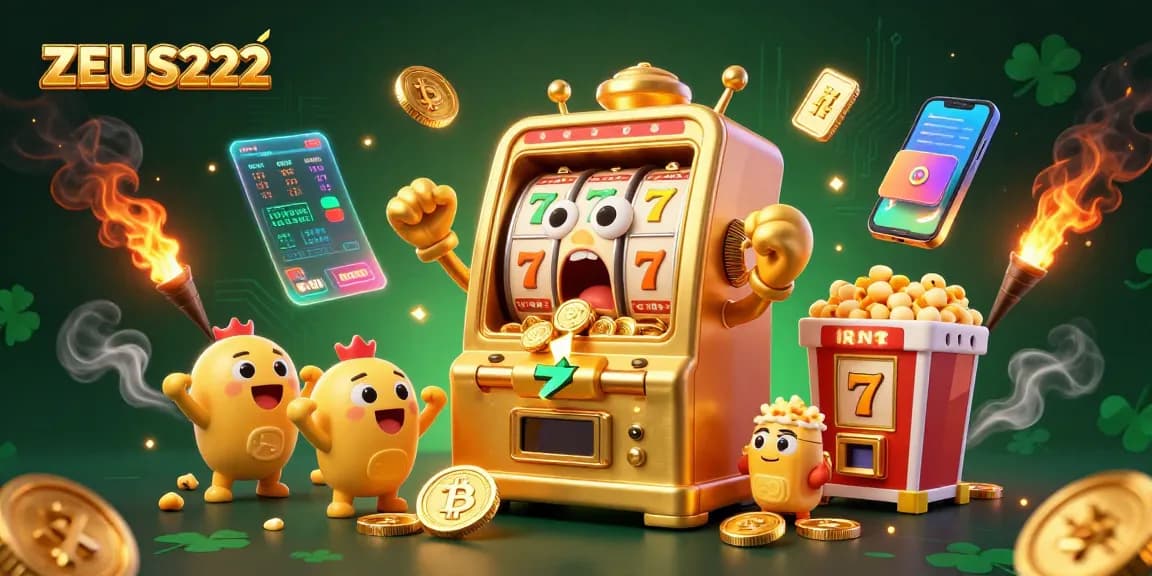 Menangkan jackpot ZEUS222 dengan mesin slot yang menghadirkan keseruan perputaran berapi-api dan koin emas mengalir.