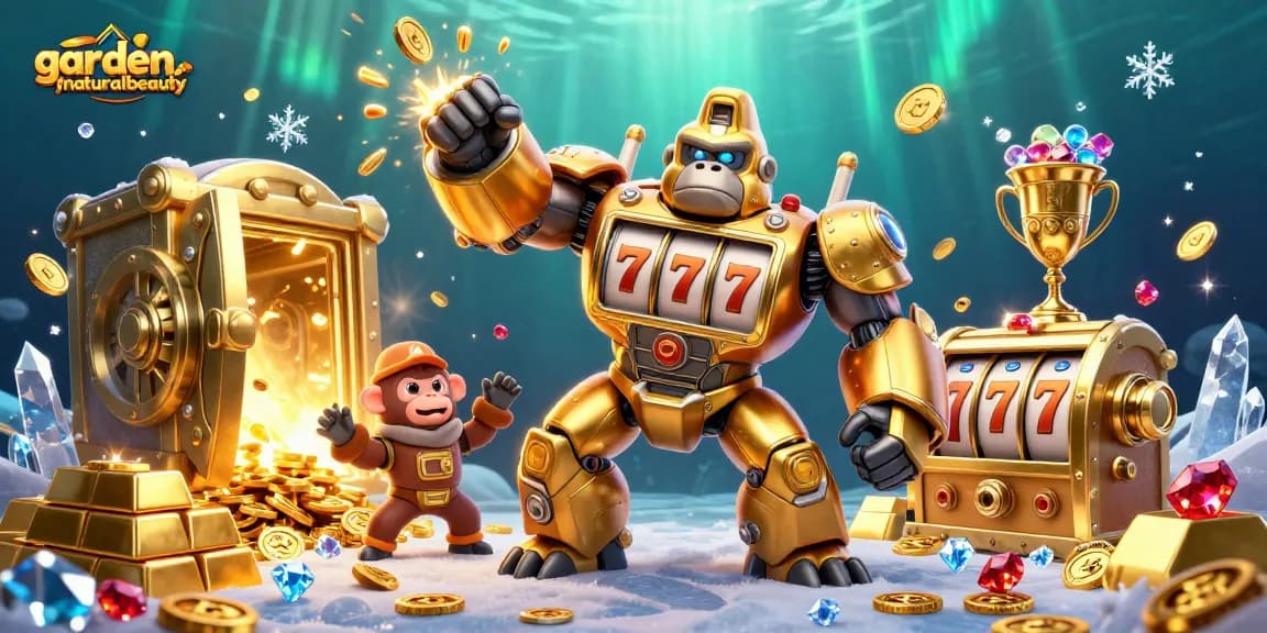 gardenofnaturalbeauty mendorong slot machine berkilau, momen penuh kekayaan dan kesenangan