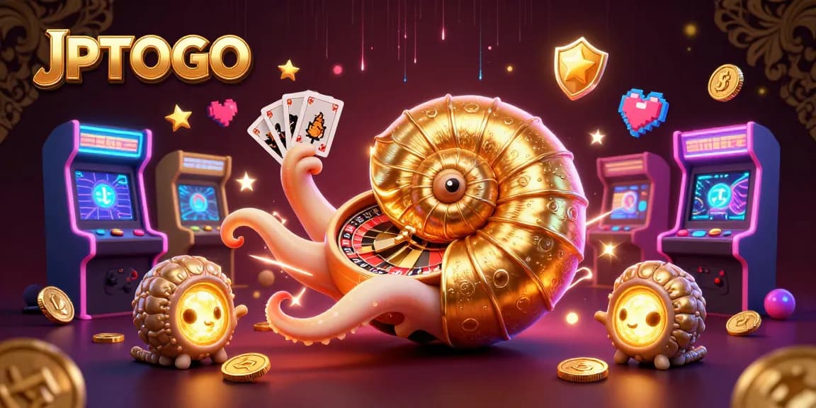 Berpartisipasi dalam permainan slot menguntungkan di JPTOTO yang dipenuhi dengan simbol kemenangan dan kejutan.
