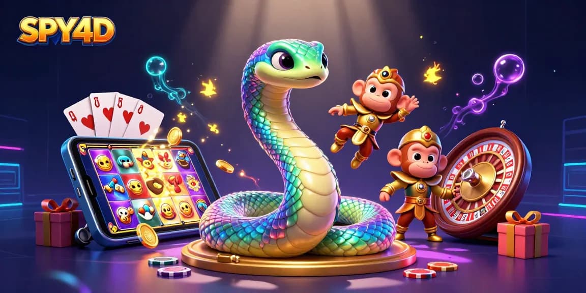 Gambarkan SPY4D saat bermain slot dengan ratusan koin emas dan permainan slot yang berputar.