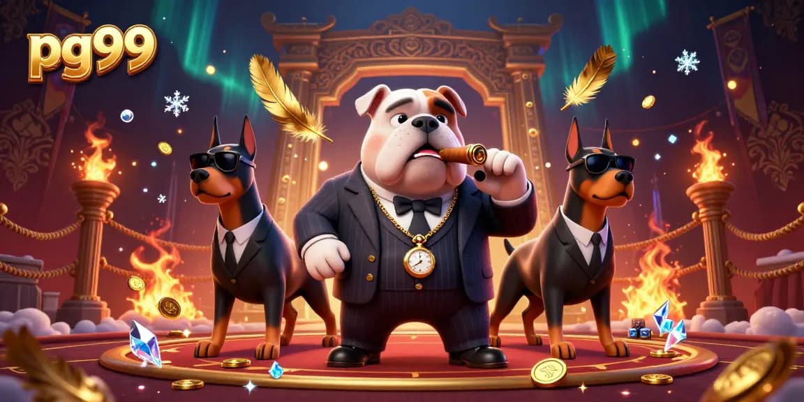 Experience high-stakes at pg99 with a dynamic cartoon mafia boss and rich casino elements.