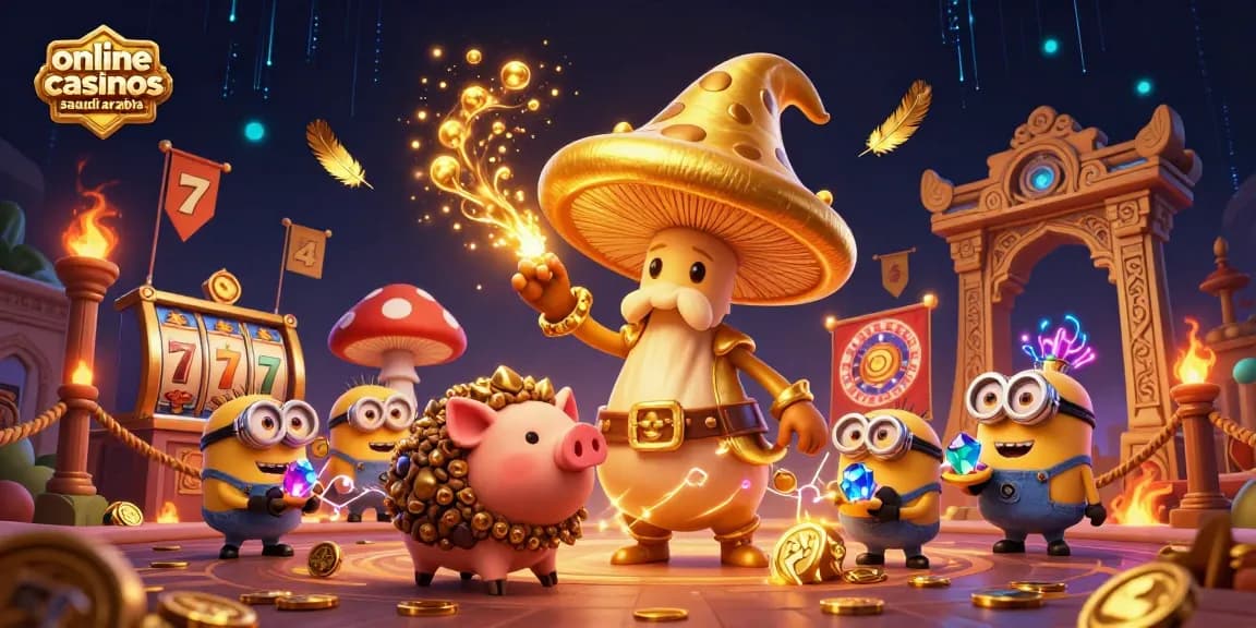 Experience the magic of online casinos saudi arabia with a dazzling 3D wizard and treasure-hunting characters.