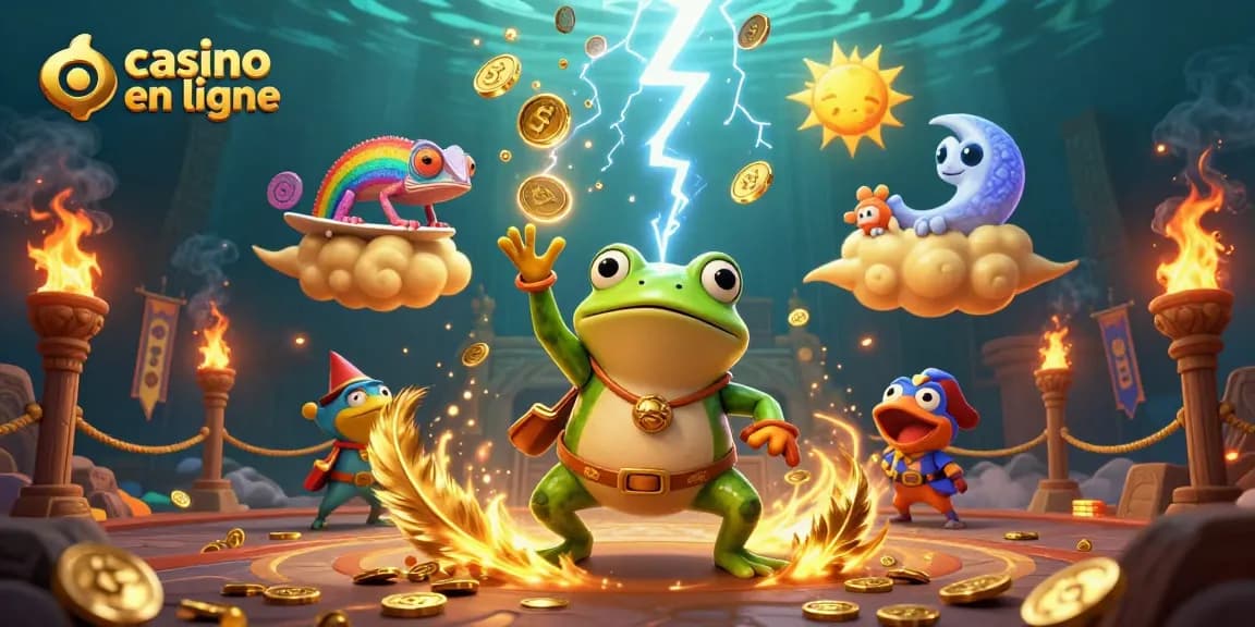 Accumulez vos gains au casino en ligne avec cette illustration vibrant d'or et d'énergie.