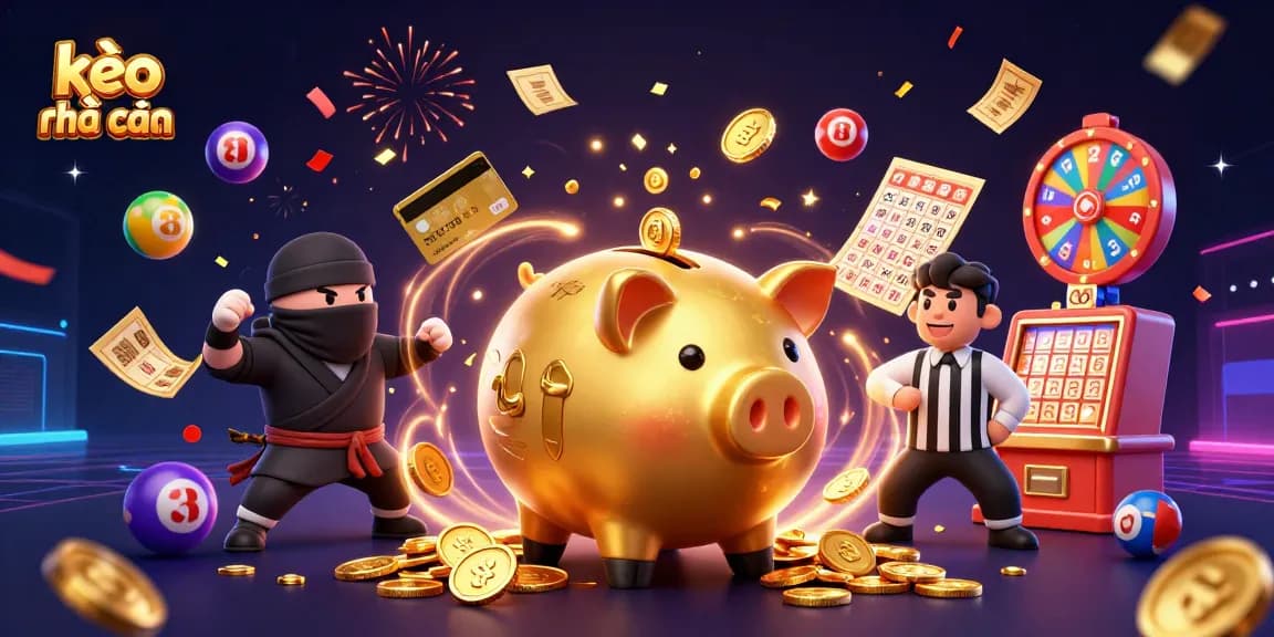 Experience thrilling kèo nhà cái action with dynamic characters and vibrant casino elements in a vibrant 3D scene.