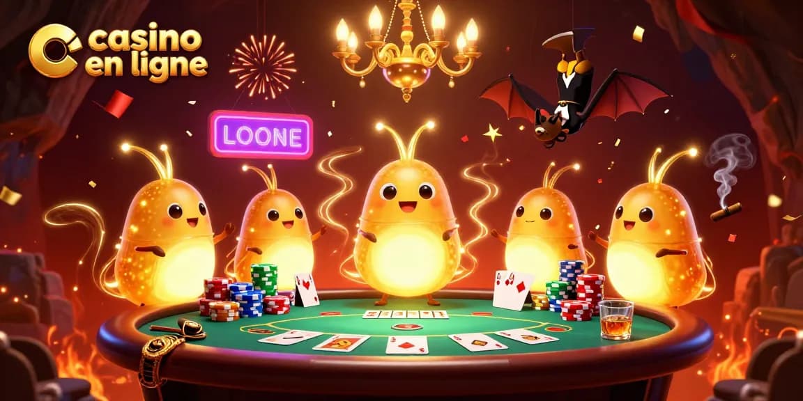 Les lucioles illuminent un casino en ligne avec des jeux de poker