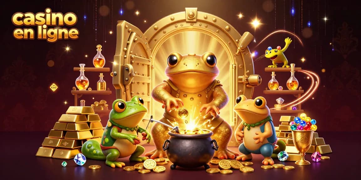 Surfez l'expérience casino en ligne en jouant avec des élixirs d'or et des objets de valeur.