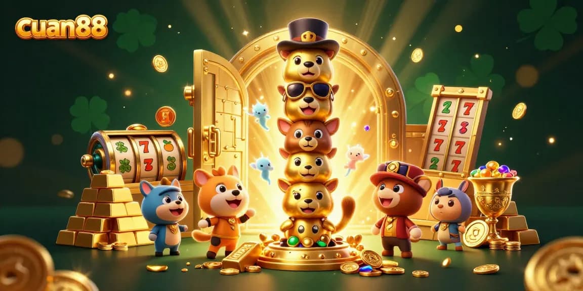 Memenangkan jackpot dengan cuan88 dalam suasana kasino yang megah dan berkilau.