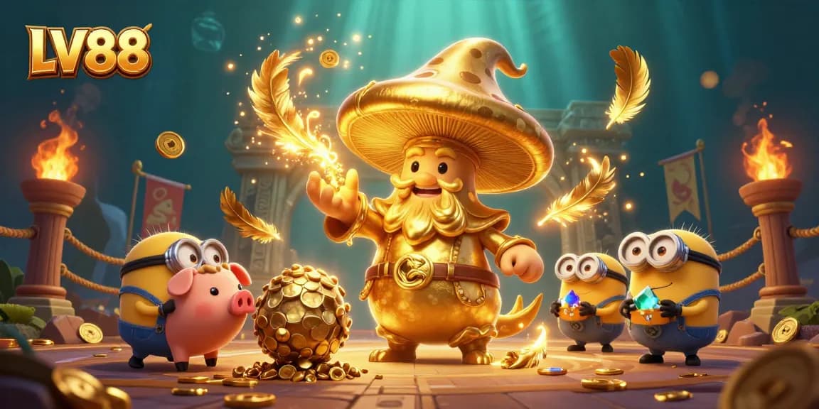 Win big at LV88 with a magical casino adventure featuring golden treasures and vibrant gameplay.