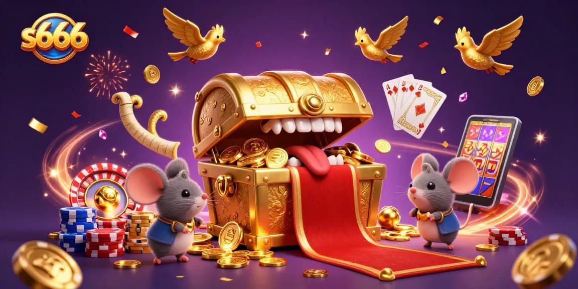 Spin and win with s666 at a vibrant digital casino scene packed with excitement.