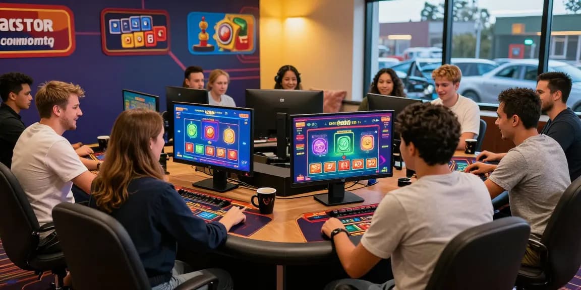 Engaged players enjoying a gaming session at credit card casinos in the UK, showcasing the vibrant atmosphere with https://brcs.co.uk.