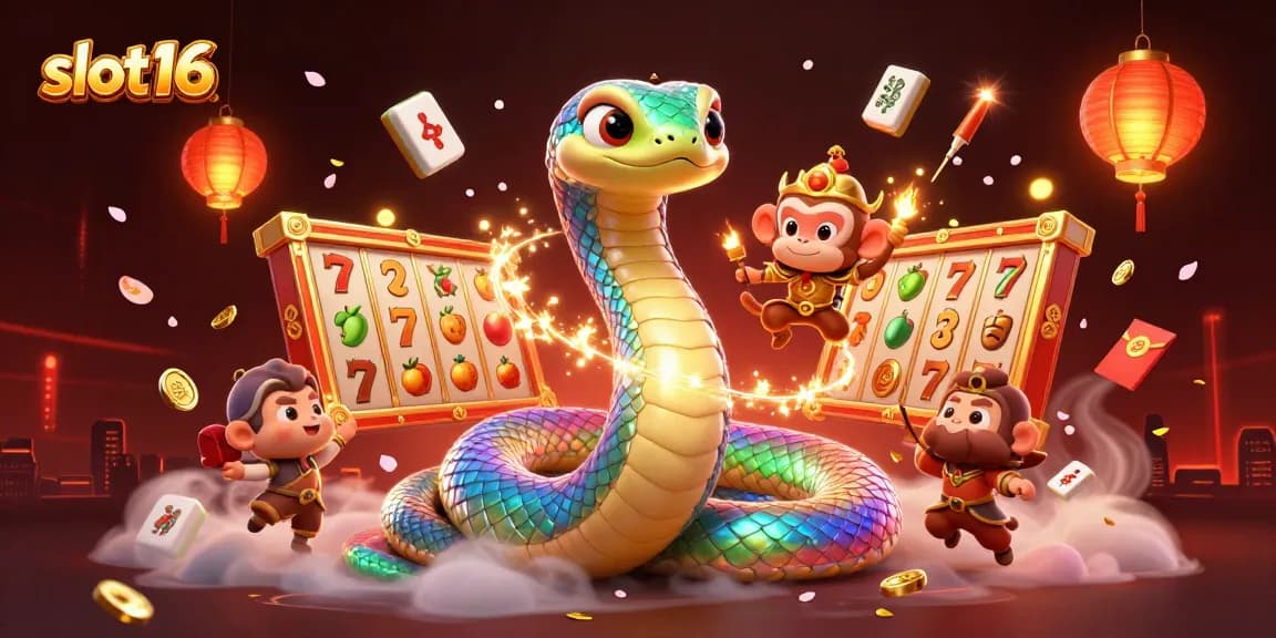 Engage in the excitement of slot16 with vibrant slot reels, jackpot elements, and dynamic action.