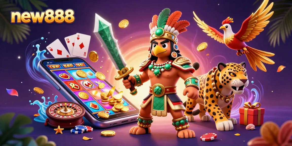 Win big at new888 with exciting slot games and vibrant casino elements.