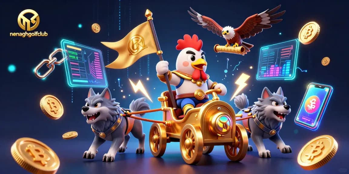 Bet on nenaghgolfclub with excitement from the 3D rooster warlord's dynamic crypto-themed universe.