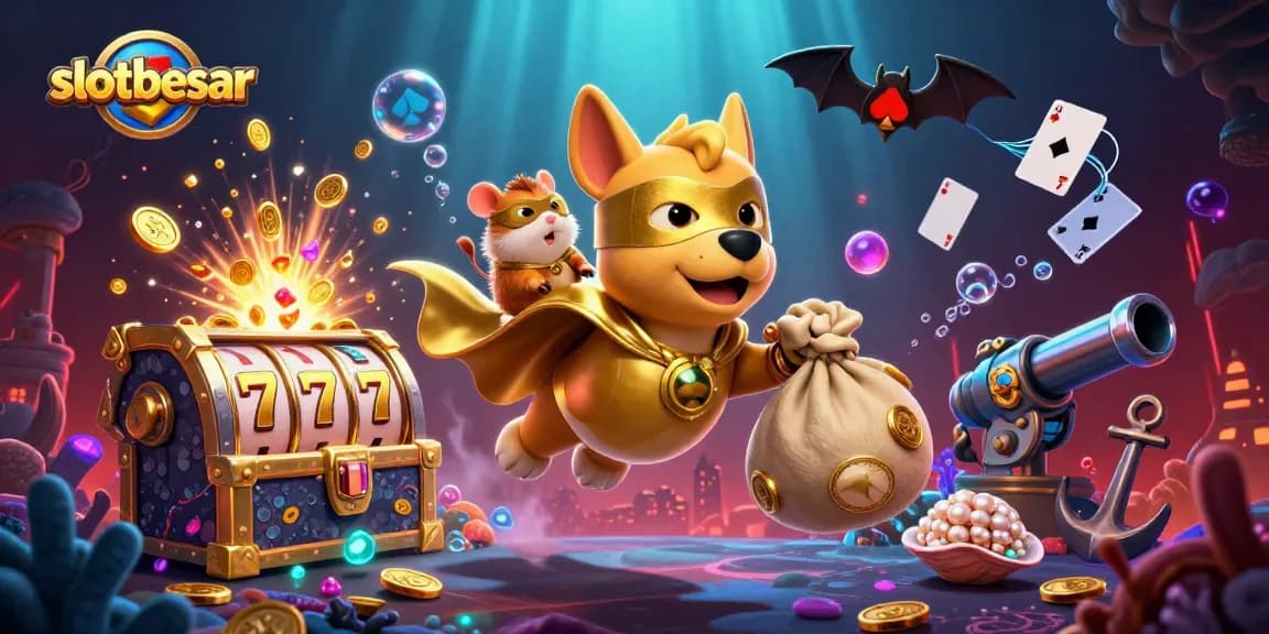 Experience winning big at slotbesar with a dynamic superhero-themed characters and casino elements.