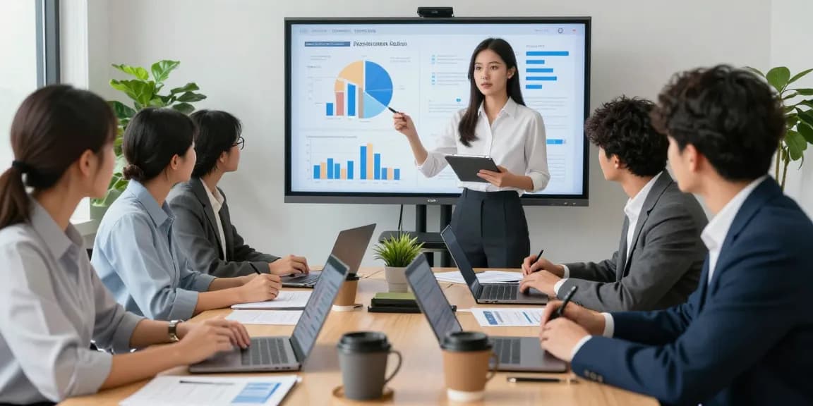 Recruiting in einer Personalmarketing Agentur: Teamdiskussion über moderne Strategien und Social Media.