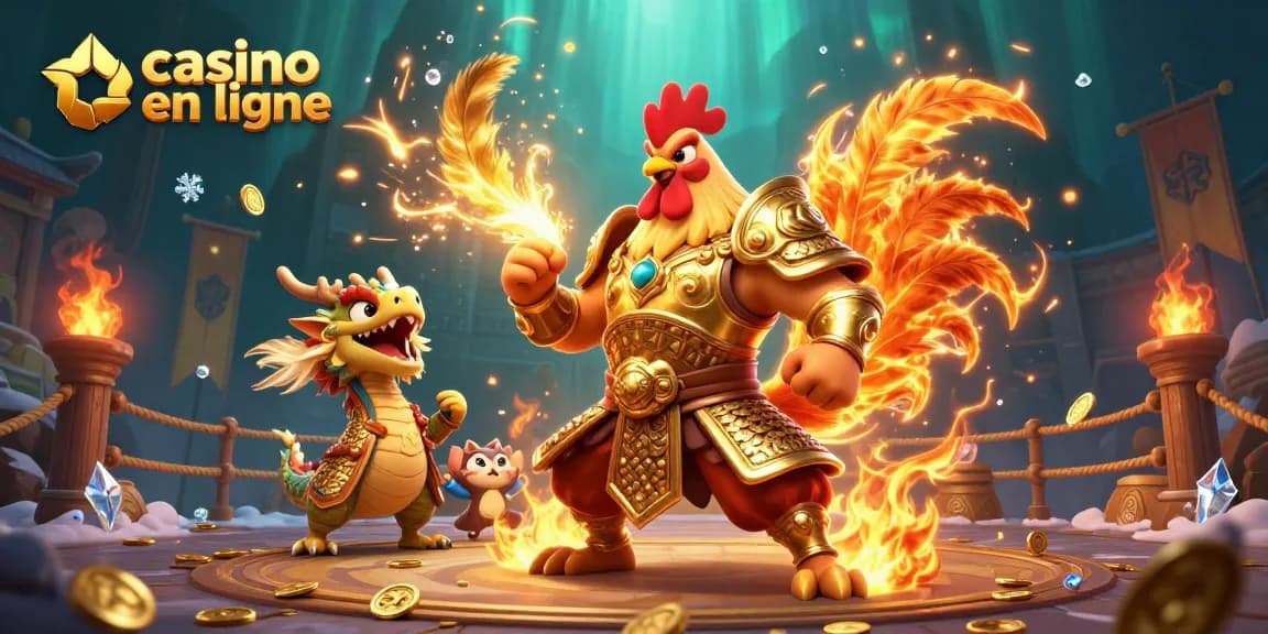Jouez au casino en ligne en découvrant des combats épiques de cochons de combat et des dragons armés.