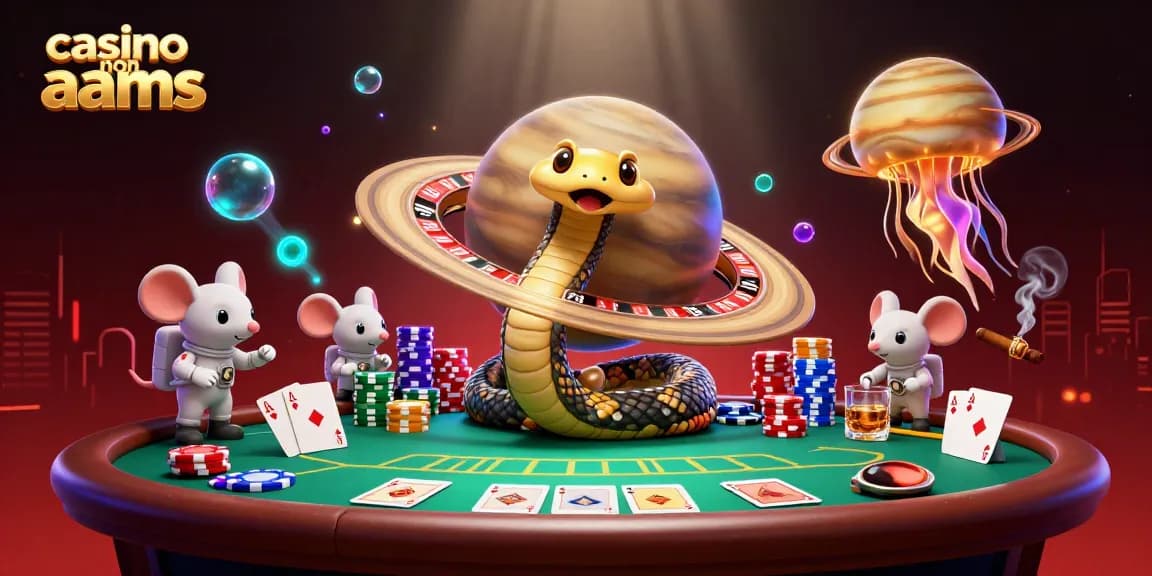 Gioca nel meglio dei casino non AAMS mentre astronauti scommettono su una roulette virtuale.