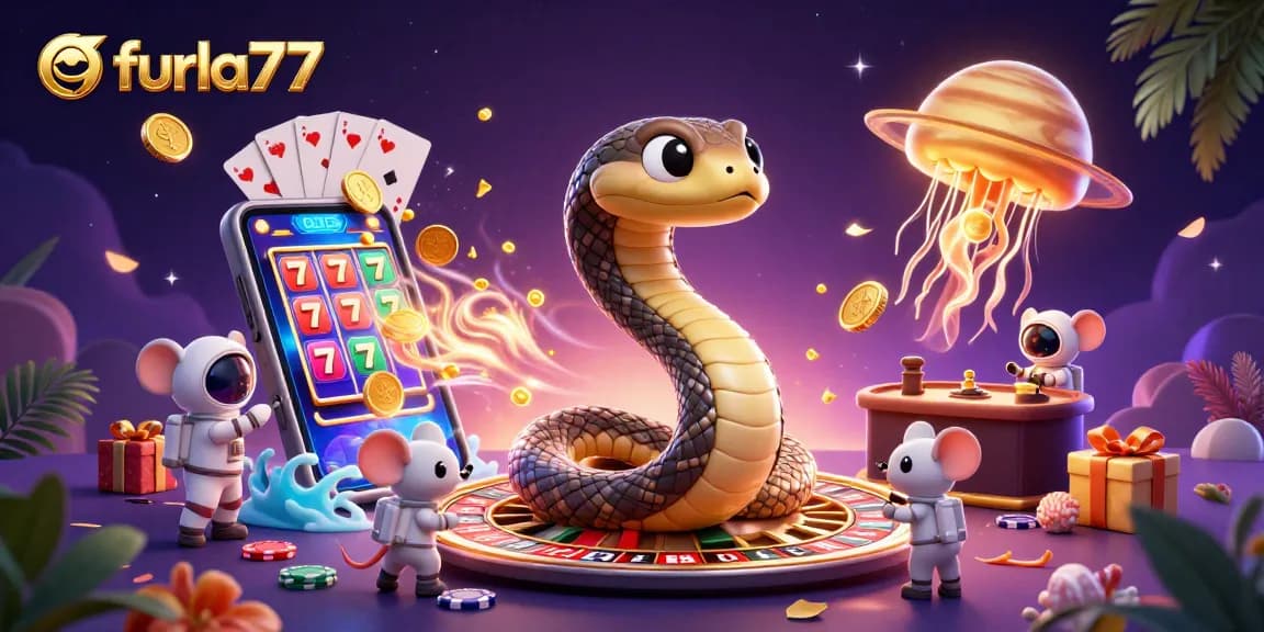 Experience leading-edge gaming action with furla77, featuring vibrant slot reels and dynamic betting scenes.