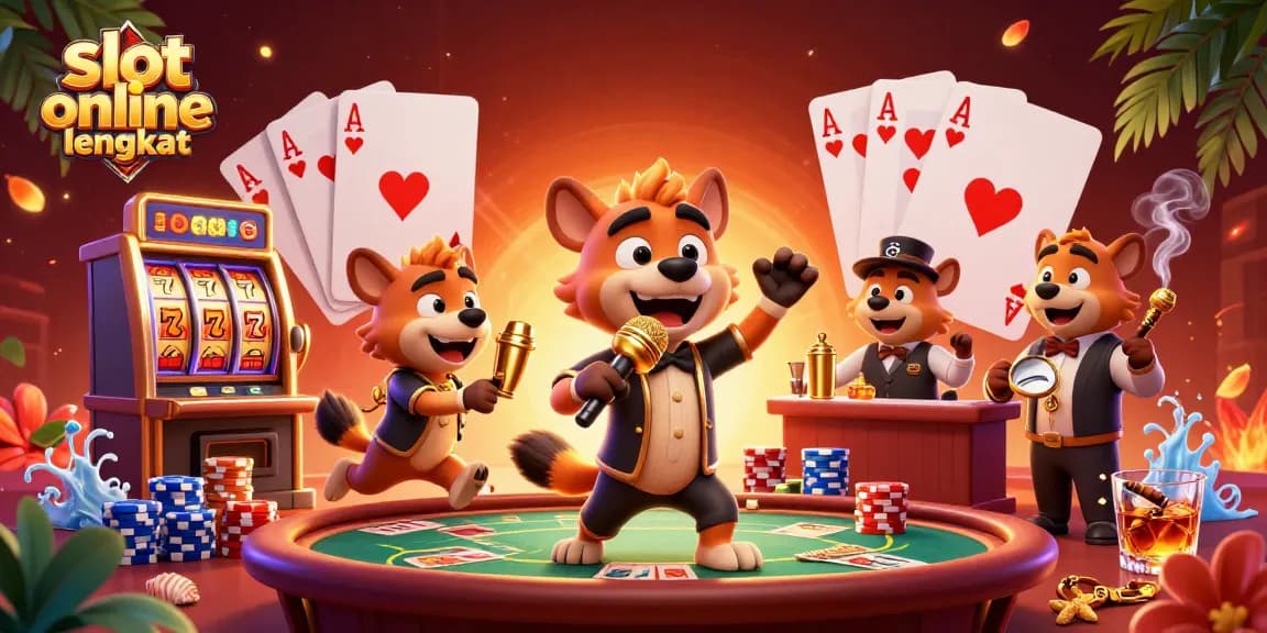 Experience thrilling gameplay in a vibrant casino setting with slot online lengkap elements galore.
