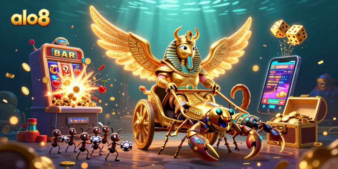 Play and win at the alo8 casino with shimmering jackpots and exciting games, featuring slot machines and immersive visuals.
