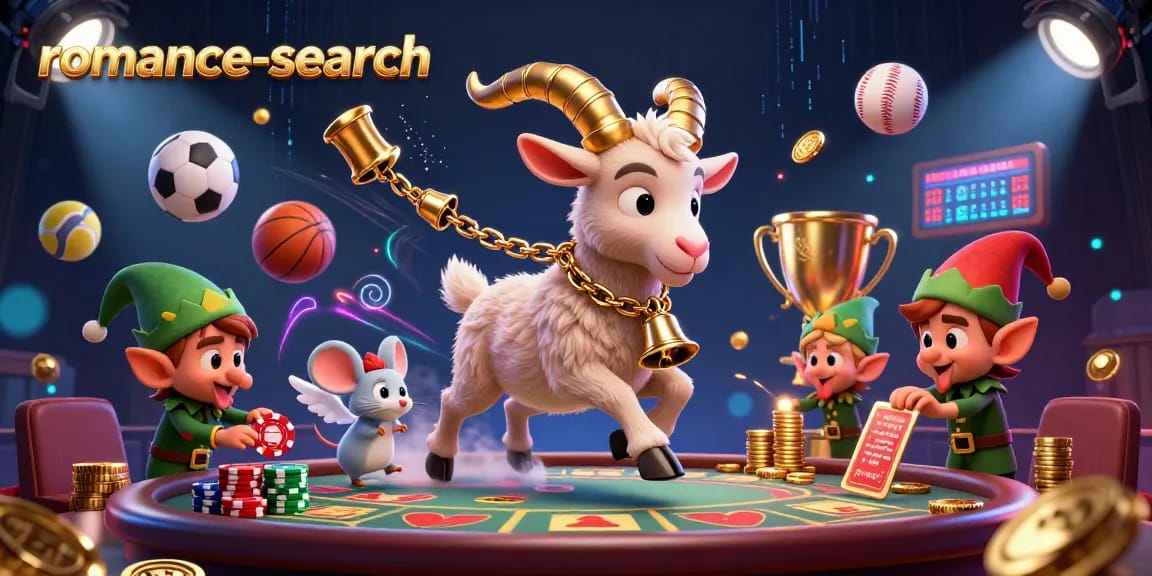 Experience excitement and wins with romance-search at the lively casino, featuring playful characters and dynamic elements.