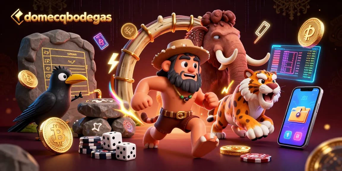 Play thrilling games at domecqbodegas, featuring vibrant 3D casino characters and crypto elements.