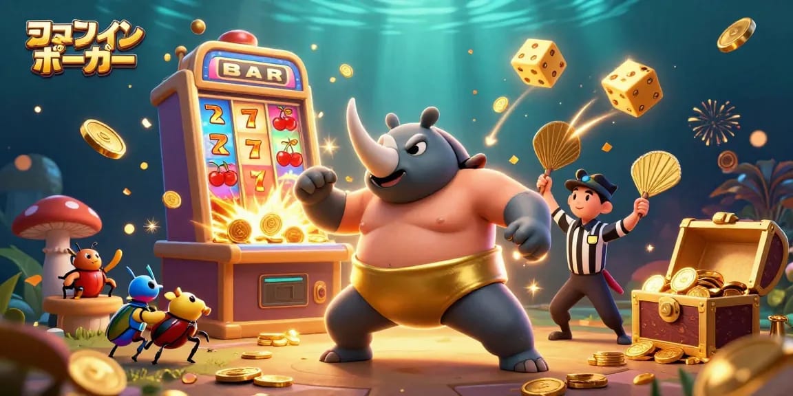 オンラインポーカーの魅力を体験する3Dビジュアル、リアルマネーの感覚で楽しむ場面を描写します。