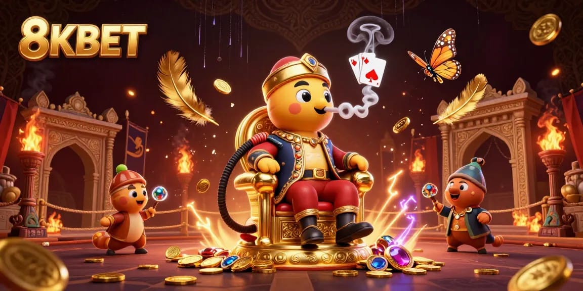 Engage in thrilling gameplay at 8KBET showcasing a vibrant casino scene with rich visual details.