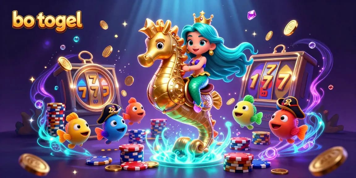 Catch the excitement of bo togel with vibrant mermaid characters and dynamic slot game visuals!