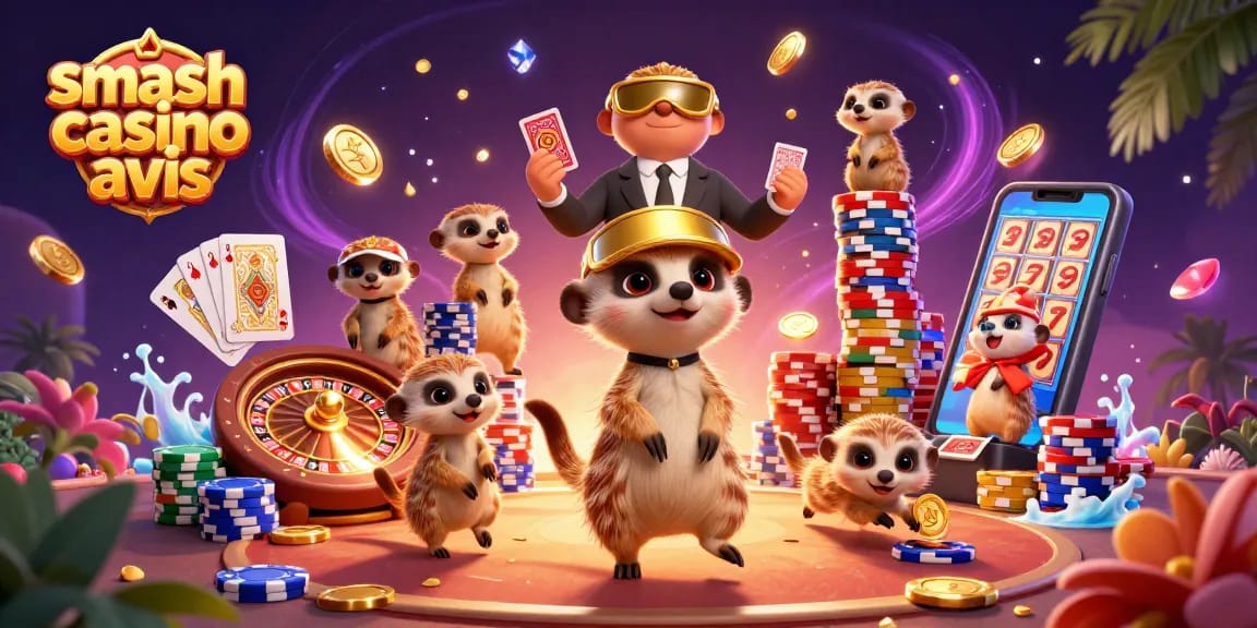 Examinez les caractéristiques de Smash Casino dans une scène dynamique de casino.