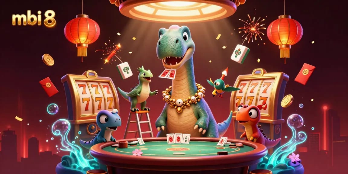Experience thrilling gameplay at mbi 8 with vibrant casino elements and dynamic characters.
