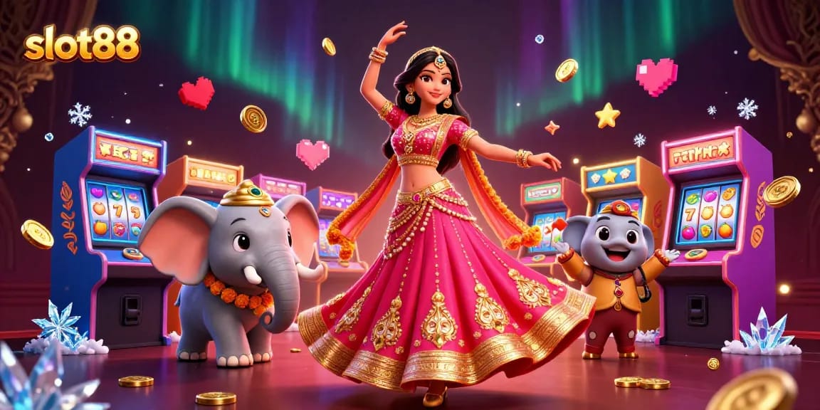 Experience thrilling slot88 gameplay with captivating visuals and vibrant characters in an exciting casino atmosphere.