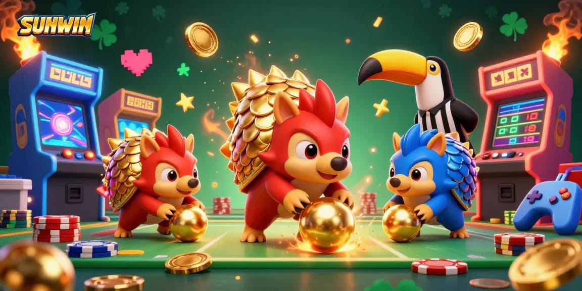 Compete in SUNWIN's exhilarating casino games with vibrant pangolins and dazzling visuals.