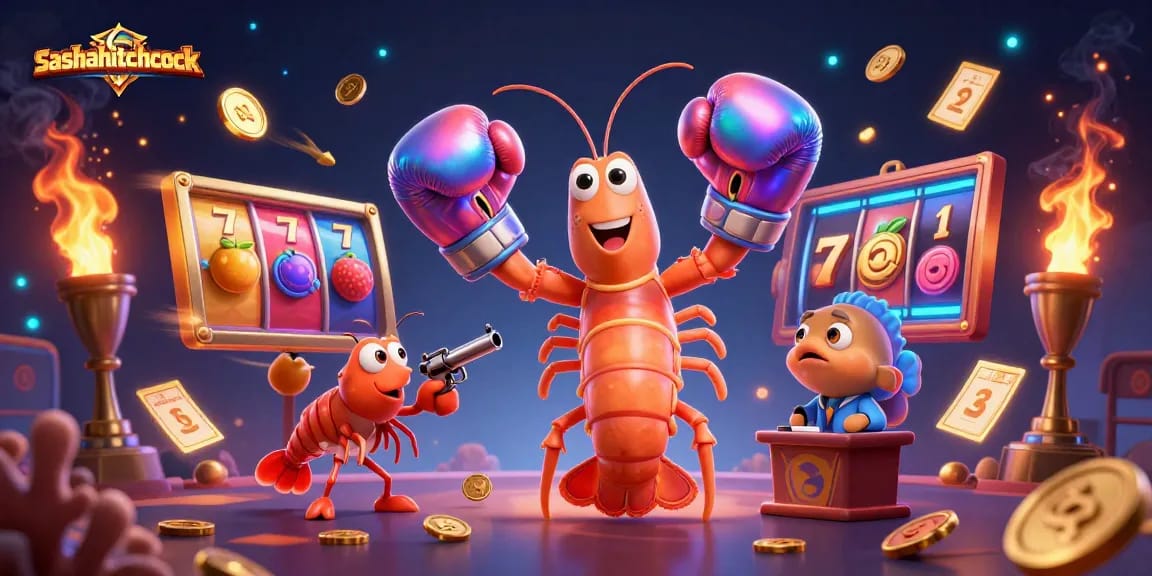 Gambarkannya, sashahitchcock mempromosikan permainan slot online dengan ilustrasi ceria.