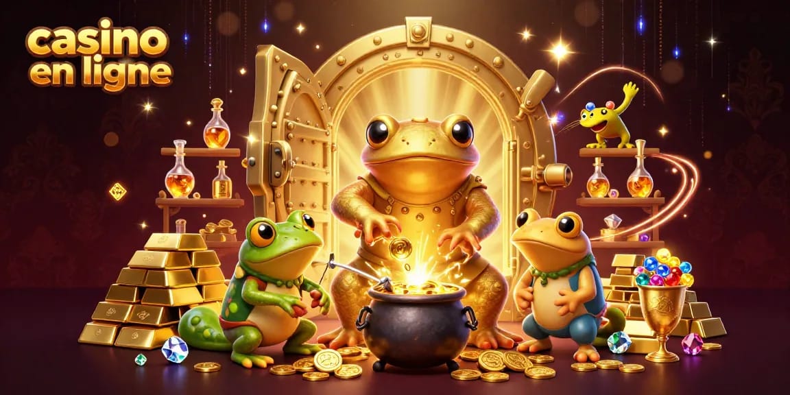 Surfez l'expérience casino en ligne en jouant avec des élixirs d'or et des objets de valeur.