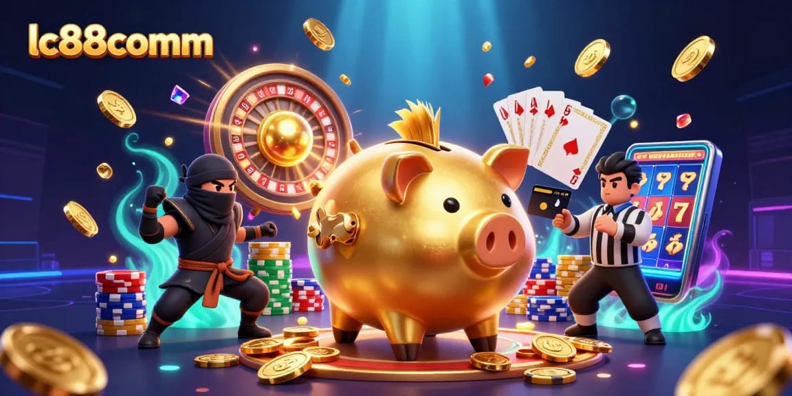 Experience thrilling gameplay at lc88comm, featuring vibrant 3D casino elements and engaging characters.