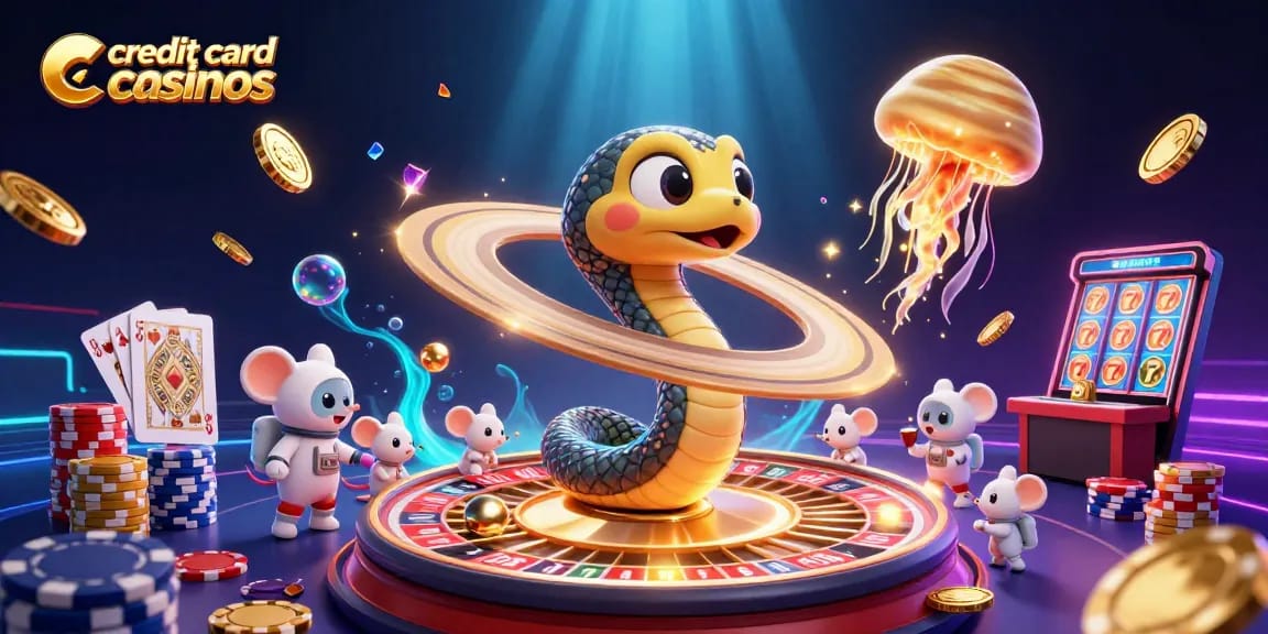 Experience thrilling gameplay at credit card casinos with dynamic 3D elements and casino excitement.